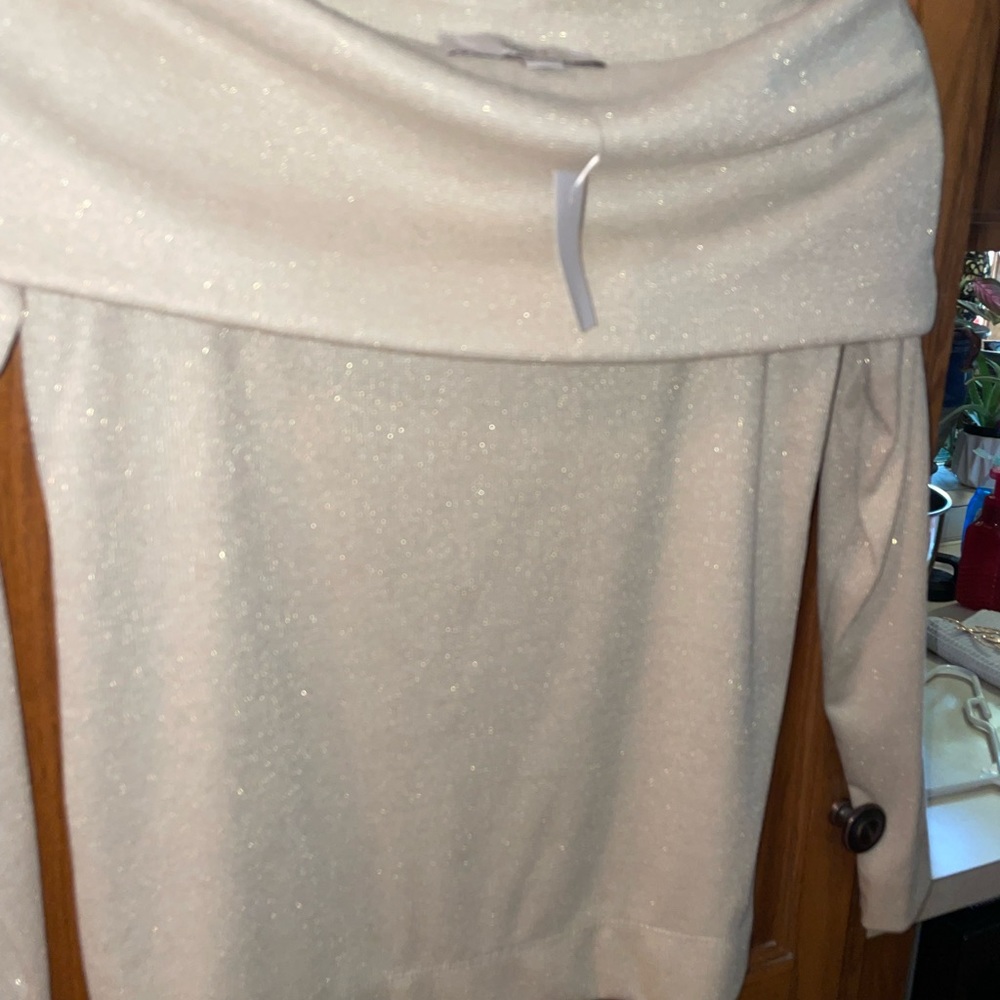 Loft cream sparkle sweater S - Picture 4 of 4